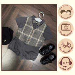 SS318 - Set công tử ghi xám