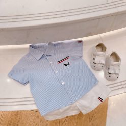 SS1415 - Set công tử Thom kẻ xanh